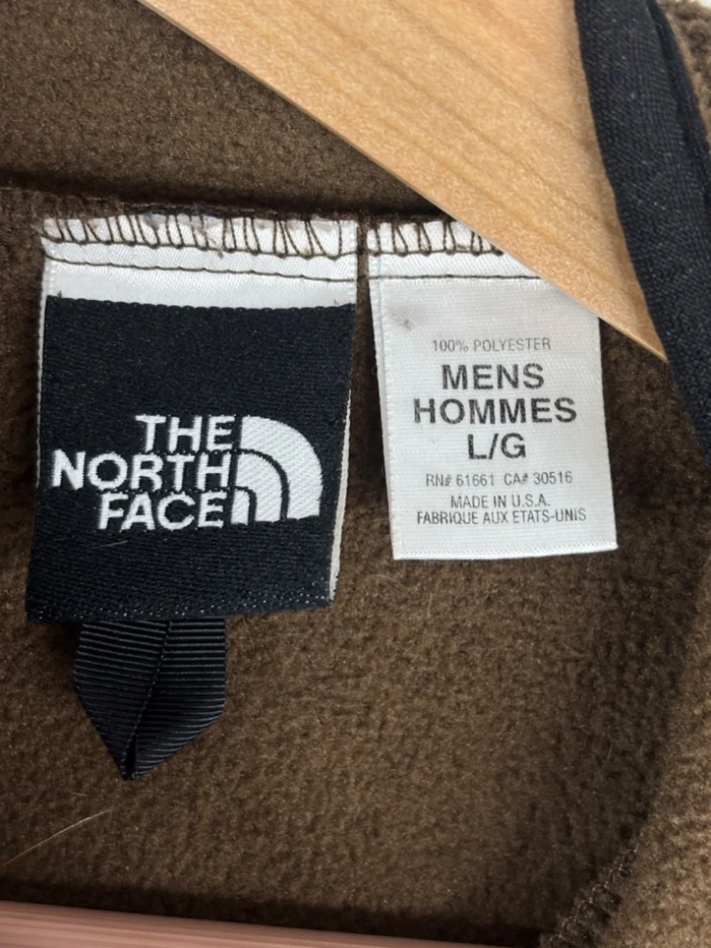 VTG 90s North Face Fleece Vest Men L Chocolate Brown Gorpcore Hiking Made In USA
